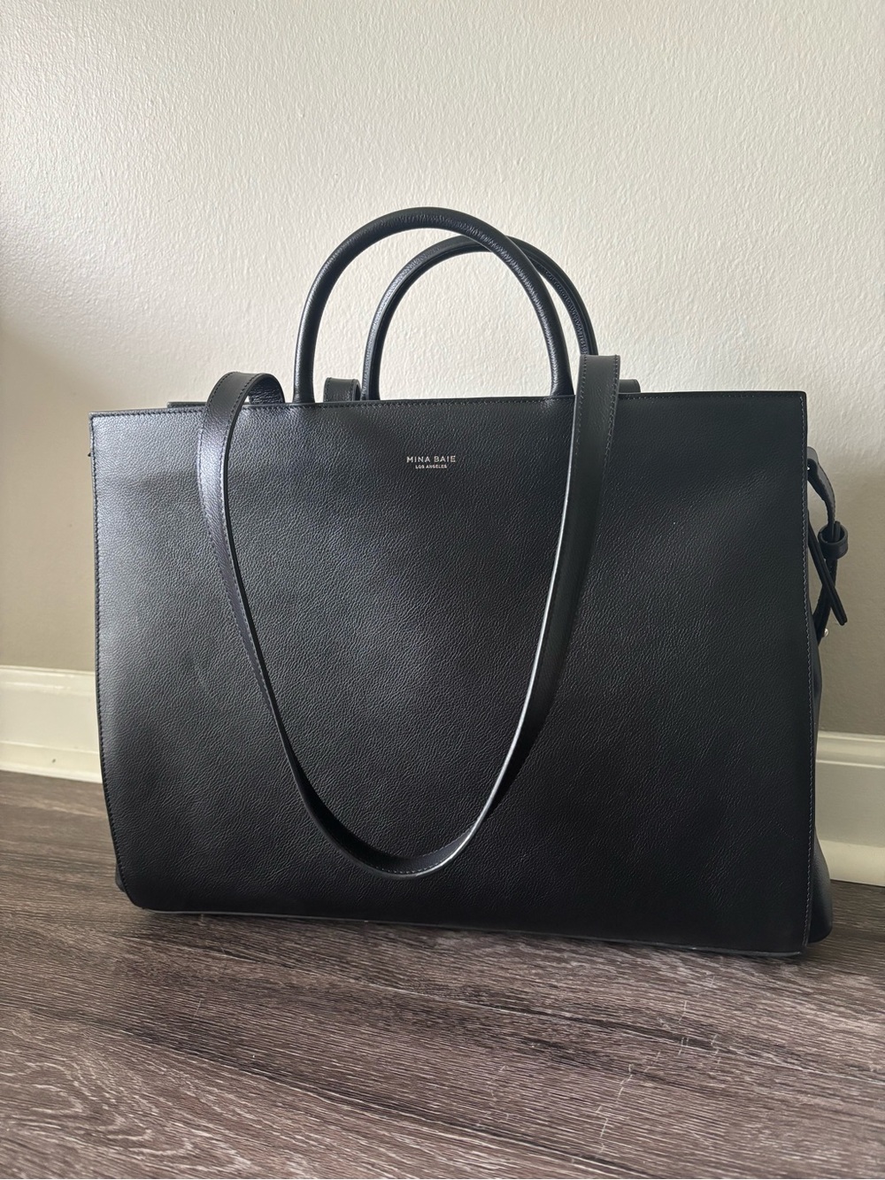 Mina Baie Juliet Leather Work Tote